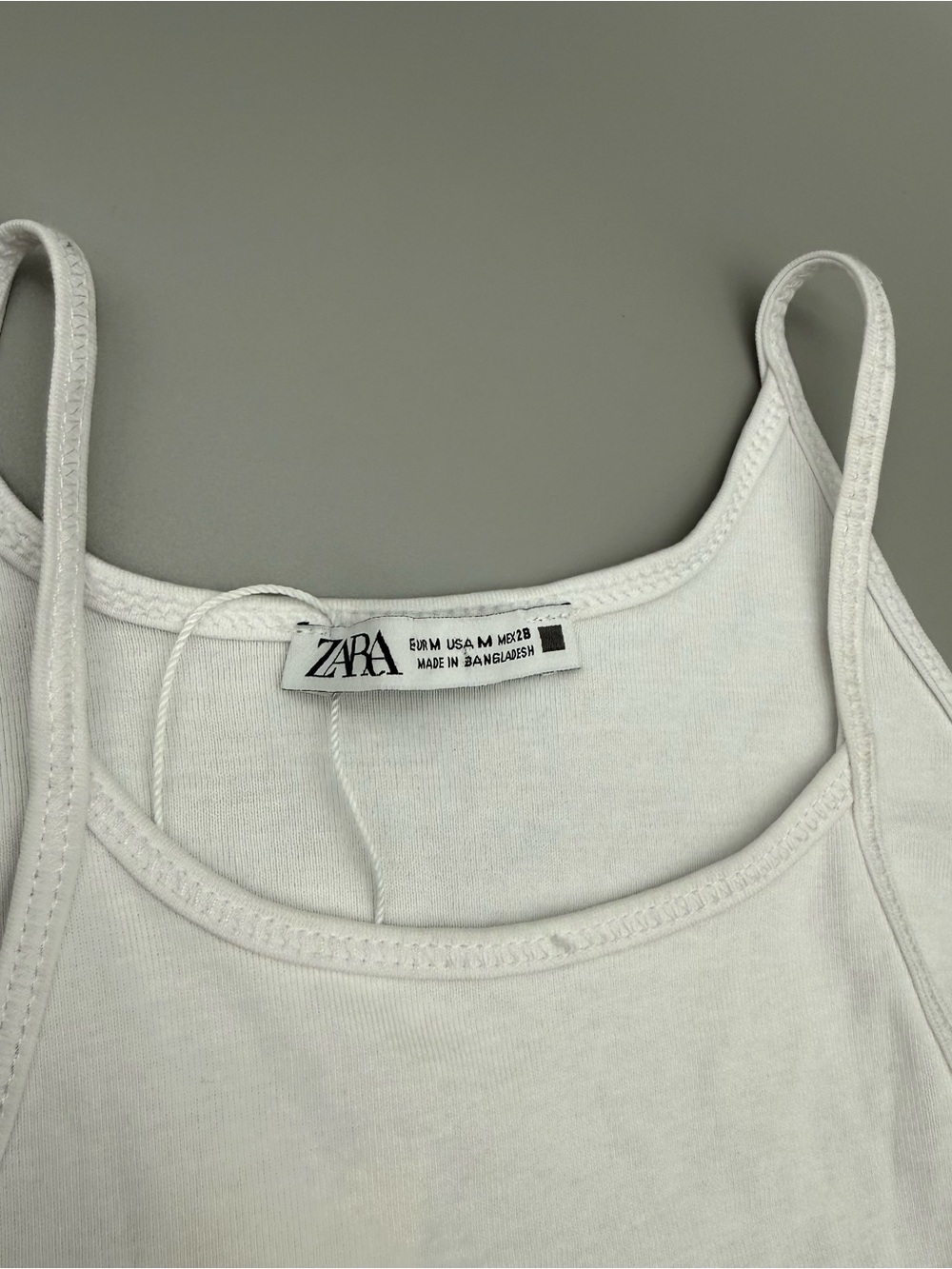 Zara White Tank Outer Shell Bodysuit - Picture 4 of 7